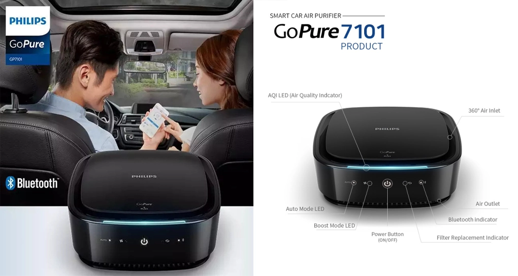 Máy Lọc Không Khí Ô Tô Philips GP7101 Chính Hãng
