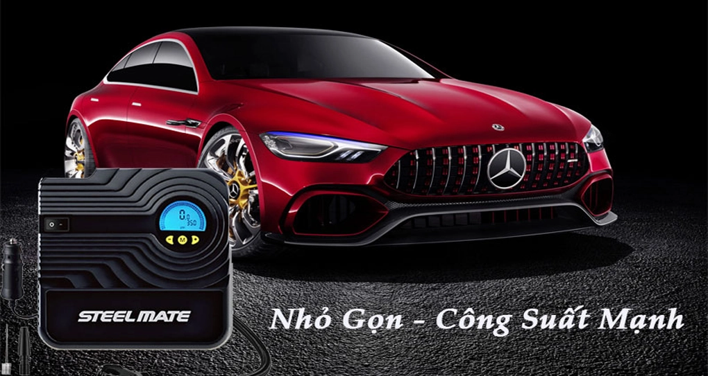 Bơm Lốp Ô Tô SteelMate P05 Điện Tử Tự Ngắt