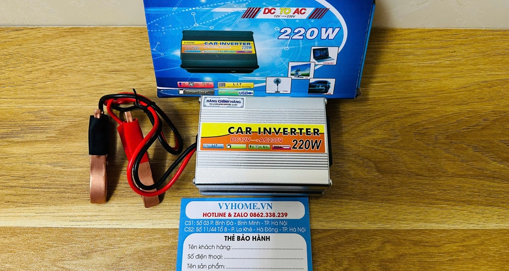 Bộ Kích Nguồn 12V Lên 220V Sin Chuẩn