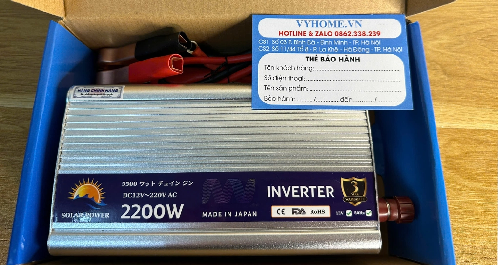 Bộ Kích Điện, Chuyển Nguồn Ắc Quy 12V - 220V Công Suất 2000W