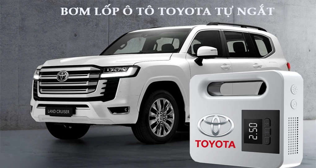 Bơm Lốp Ô Tô Toyota Điện Tử Tự Ngắt
