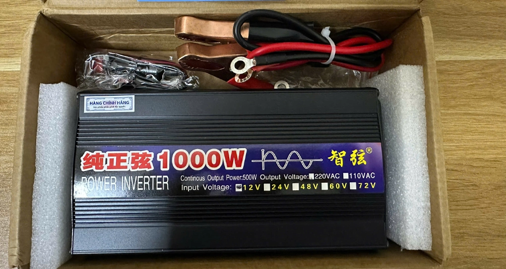 Bộ Kích Nguồn Điện 12V Sang 220V 1000W Sin Chuẩn