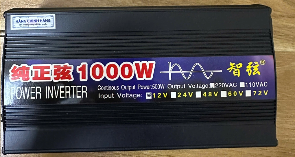 Bộ Kích Nguồn Điện 12V Sang 220V 1000W Sin Chuẩn