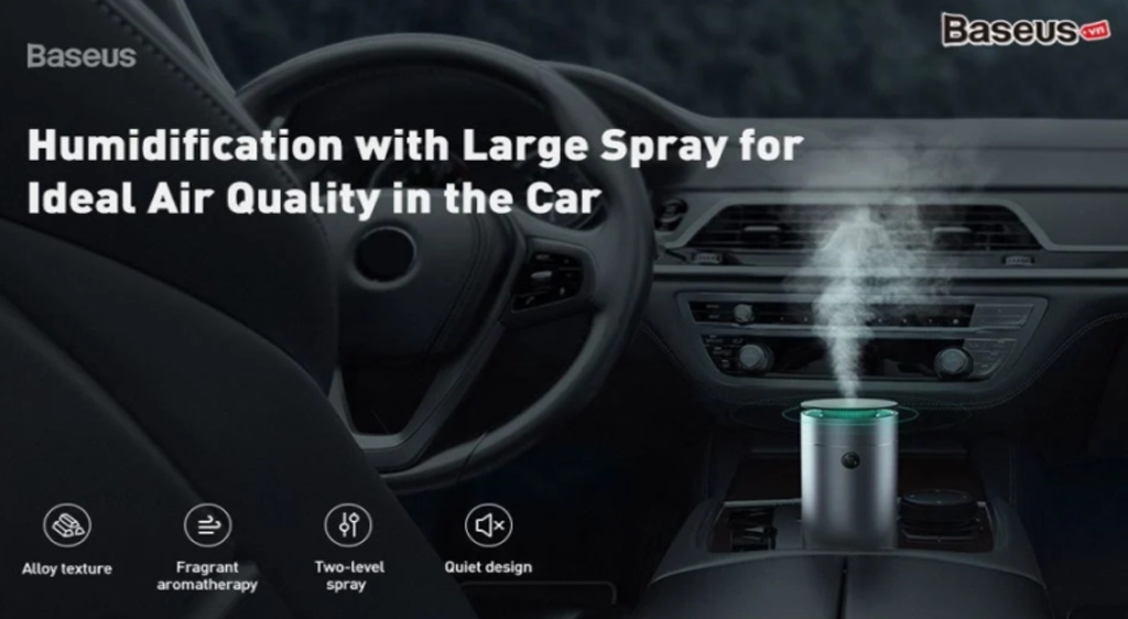 Máy Xông Tinh Dầu Ô Tô Baseus Chính Hãng