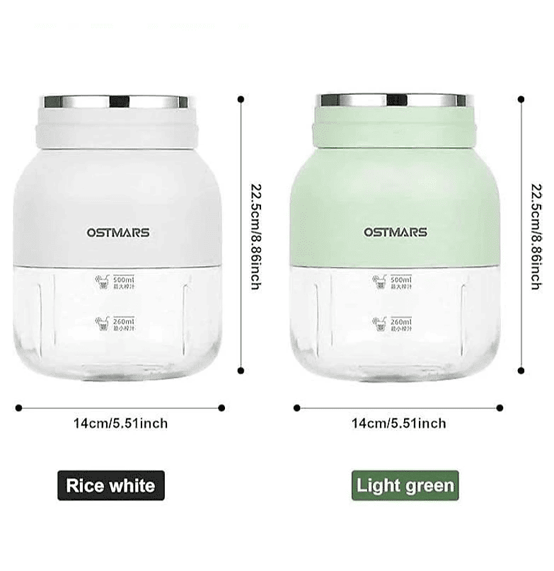 Máy Xay Sinh Tố Cầm Tay Sạc Tích Điện OSTMARS 800ml