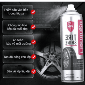 Xịt Dưỡng Bóng Vỏ Lốp Flamingo F010