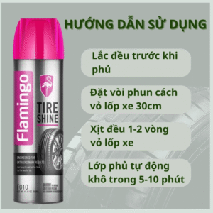 Xịt Dưỡng Bóng Vỏ Lốp Flamingo F010