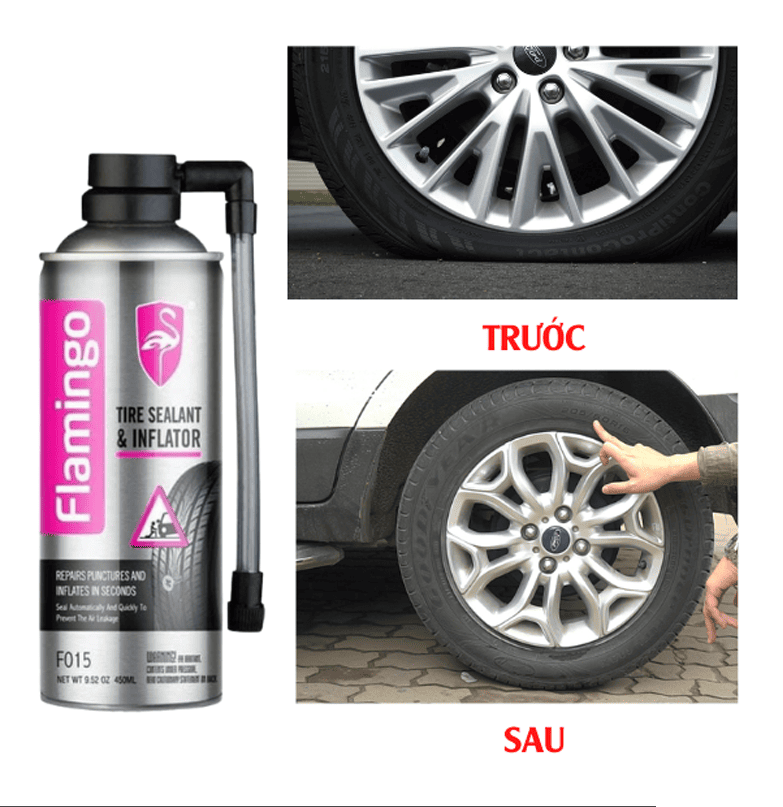 Bình Xịt Vá Lốp Flamingo F015 Chính Hãng