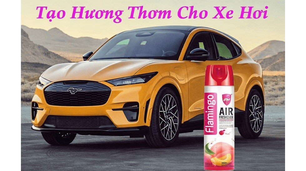 Bình Xịt Thơm Khử Mùi Ô Tô Flamingo