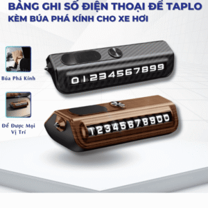 Bảng Số Điện Thoại Ô Tô SIMPLE PAST Carbon Búa Phá Kính